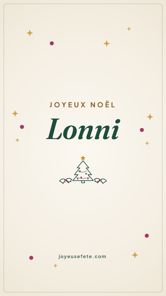 Image « Joyeux Noël Lonni » au format story