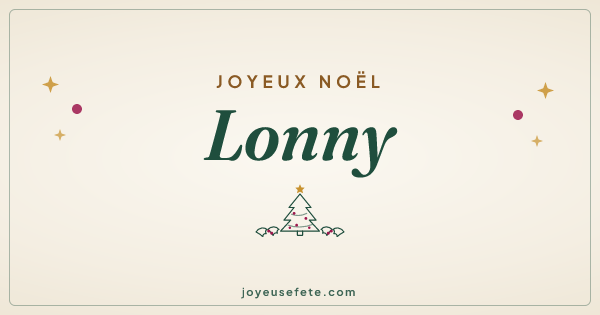 Image « Joyeux Noël Lonny » au format large