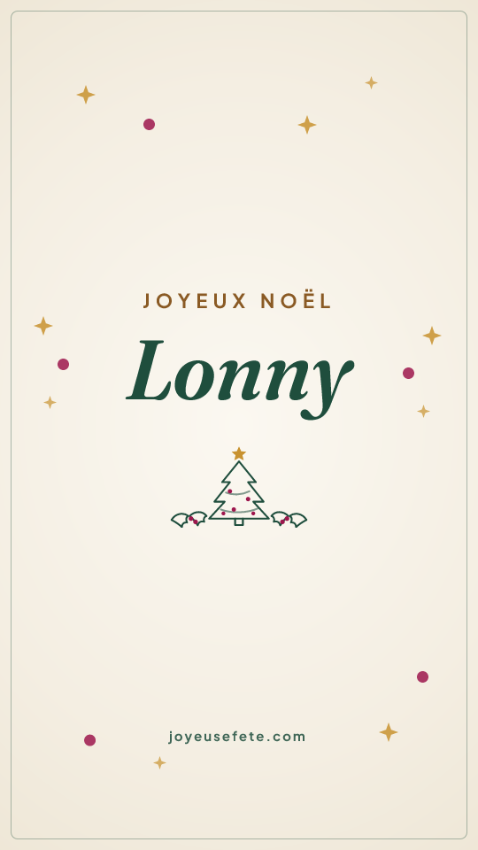 Image « Joyeux Noël Lonny » au format story
