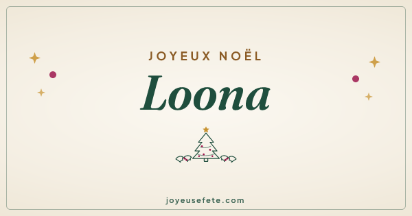 Image « Joyeux Noël Loona » au format large