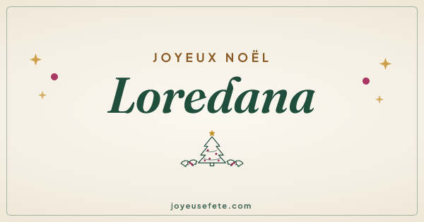 Image « Joyeux Noël Loredana » au format large