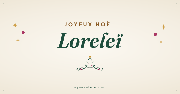 Image « Joyeux Noël Loreleï » au format large