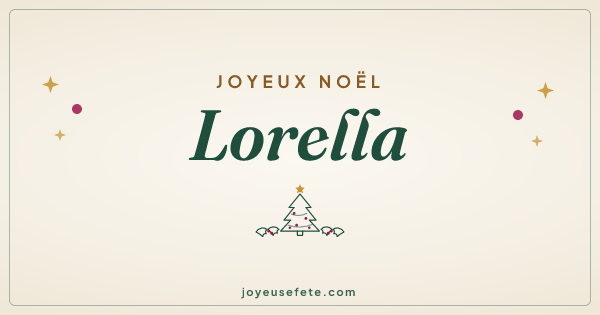 Image « Joyeux Noël Lorella » au format large
