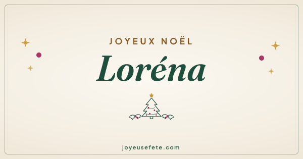 Image « Joyeux Noël Loréna » au format large