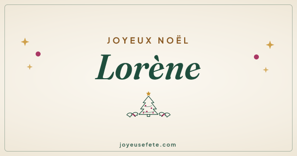 Image « Joyeux Noël Lorène » au format large