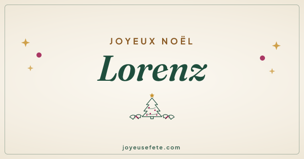 Image « Joyeux Noël Lorenz » au format large