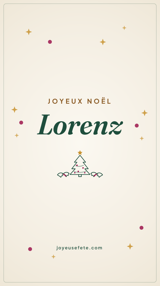 Image « Joyeux Noël Lorenz » au format story