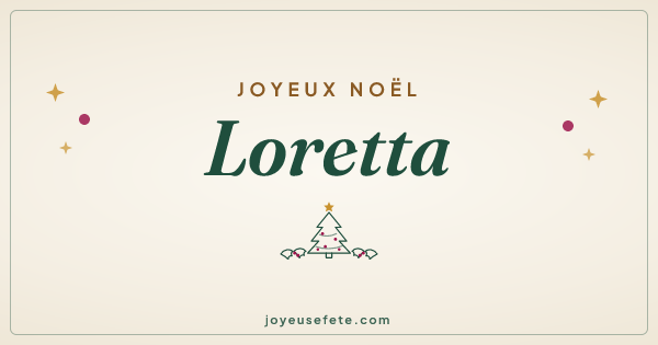 Image « Joyeux Noël Loretta » au format large