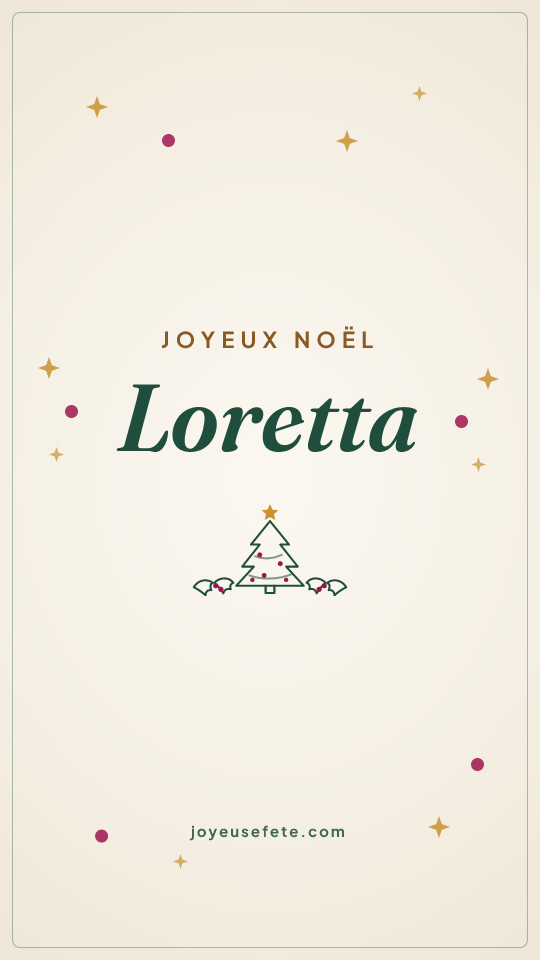 Image « Joyeux Noël Loretta » au format story