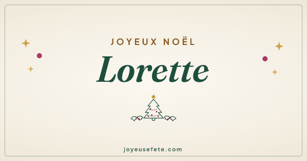 Image « Joyeux Noël Lorette » au format large