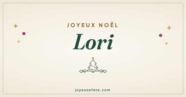 Image « Joyeux Noël Lori » au format large