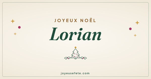 Image « Joyeux Noël Lorian » au format large