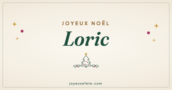 Image « Joyeux Noël Loric » au format large
