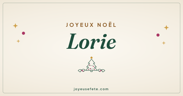 Image « Joyeux Noël Lorie » au format large