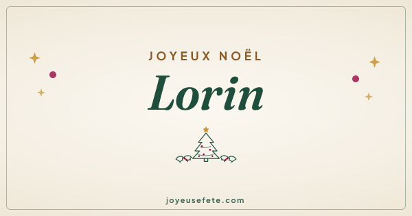 Image « Joyeux Noël Lorin » au format large