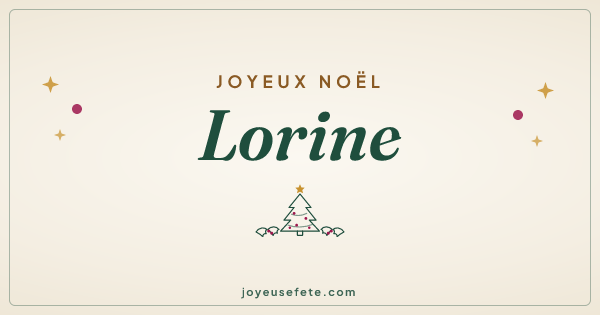 Image « Joyeux Noël Lorine » au format large