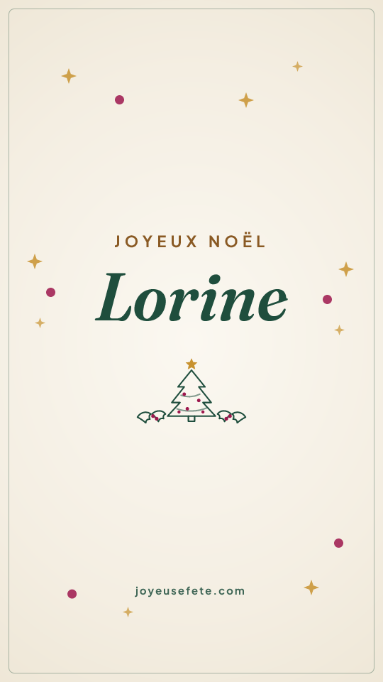 Image « Joyeux Noël Lorine » au format story