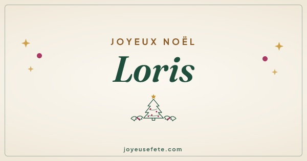 Image « Joyeux Noël Loris » au format large
