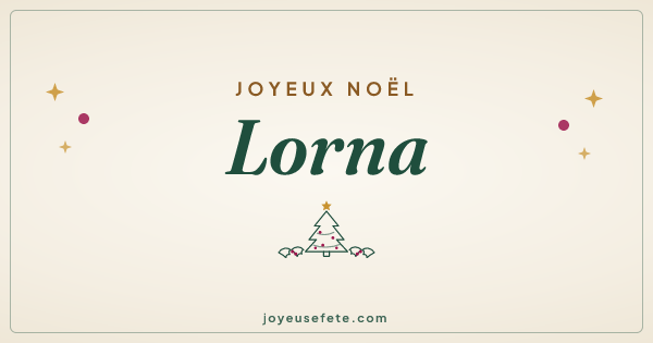 Image « Joyeux Noël Lorna » au format large