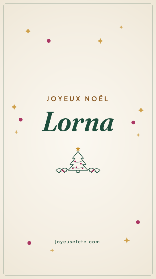 Image « Joyeux Noël Lorna » au format story