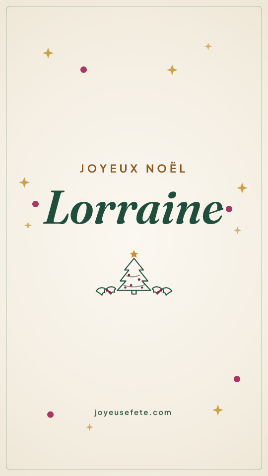 Image « Joyeux Noël Lorraine » au format story
