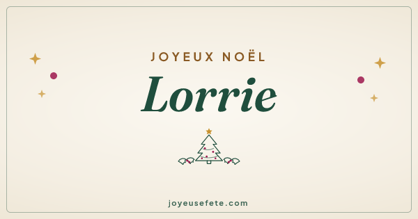 Image « Joyeux Noël Lorrie » au format large