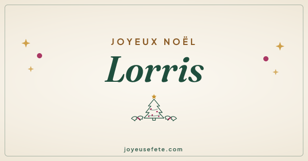 Image « Joyeux Noël Lorris » au format large