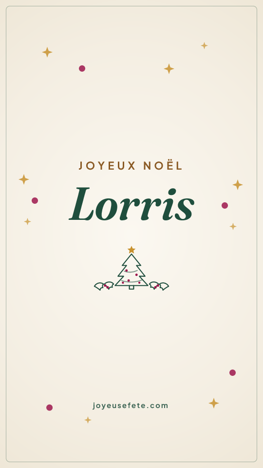Image « Joyeux Noël Lorris » au format story