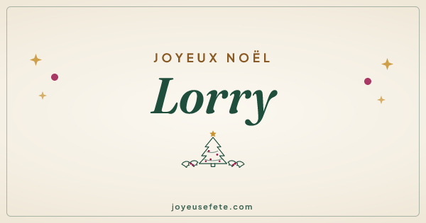 Image « Joyeux Noël Lorry » au format large