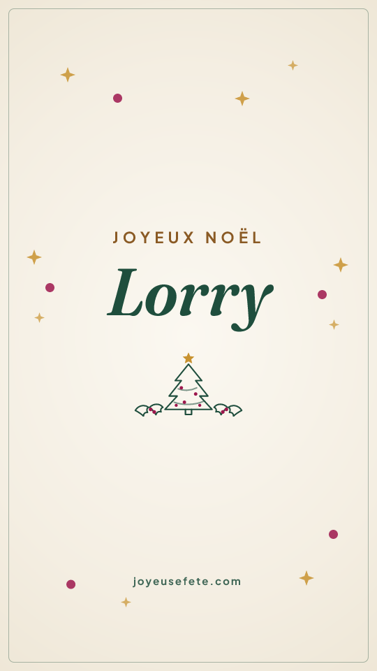 Image « Joyeux Noël Lorry » au format story
