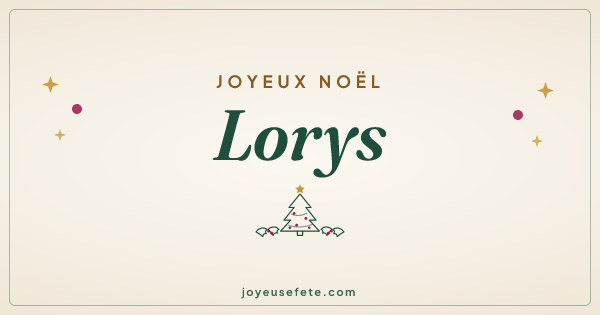 Image « Joyeux Noël Lorys » au format large