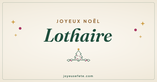 Image « Joyeux Noël Lothaire » au format large
