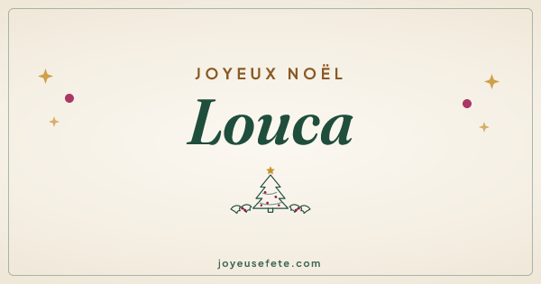 Image « Joyeux Noël Louca » au format large