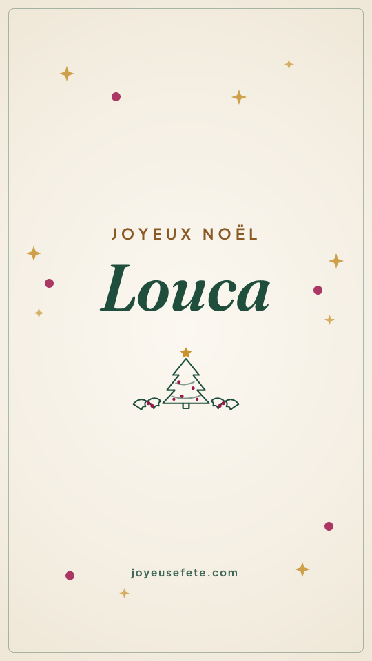 Image « Joyeux Noël Louca » au format story