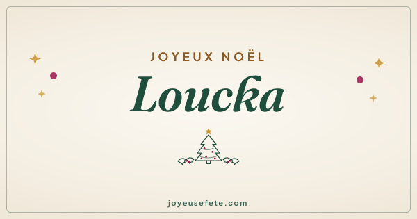 Image « Joyeux Noël Loucka » au format large