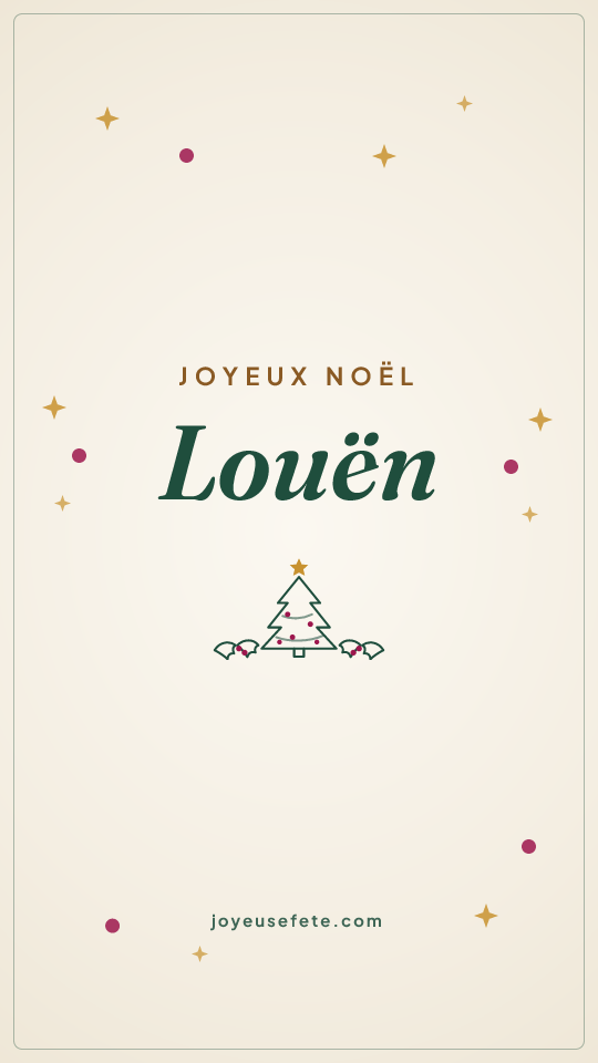 Image « Joyeux Noël Louën » au format story
