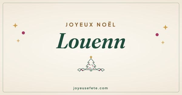 Image « Joyeux Noël Louenn » au format large
