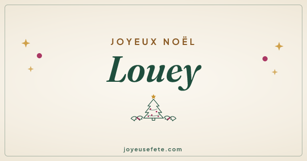 Image « Joyeux Noël Louey » au format large