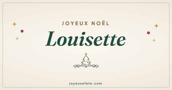 Image « Joyeux Noël Louisette » au format large