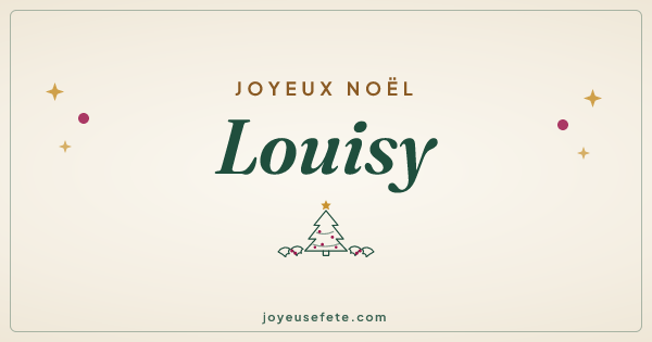 Image « Joyeux Noël Louisy » au format large
