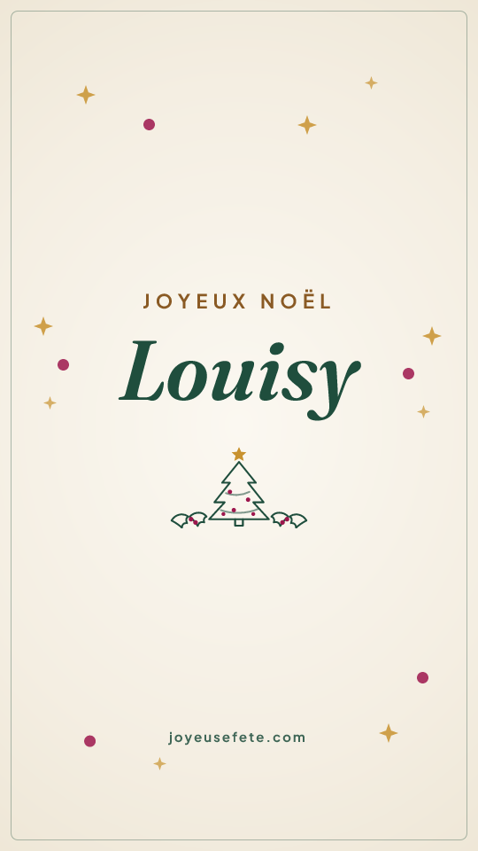 Image « Joyeux Noël Louisy » au format story