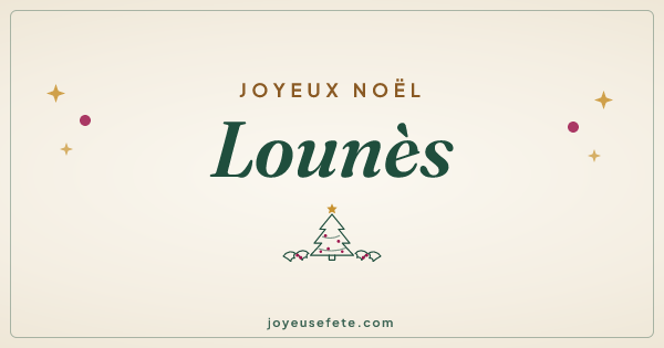 Image « Joyeux Noël Lounès » au format large
