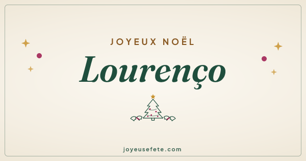 Image « Joyeux Noël Lourenço » au format large