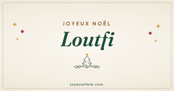 Image « Joyeux Noël Loutfi » au format large