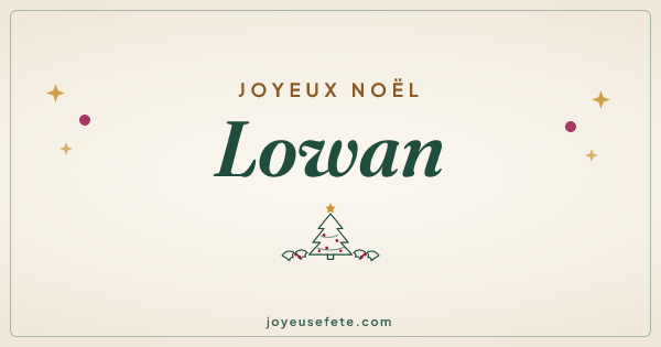 Image « Joyeux Noël Lowan » au format large