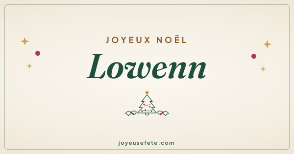 Image « Joyeux Noël Lowenn » au format large