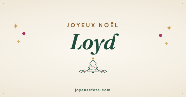 Image « Joyeux Noël Loyd » au format large