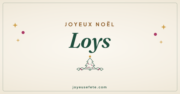 Image « Joyeux Noël Loys » au format large