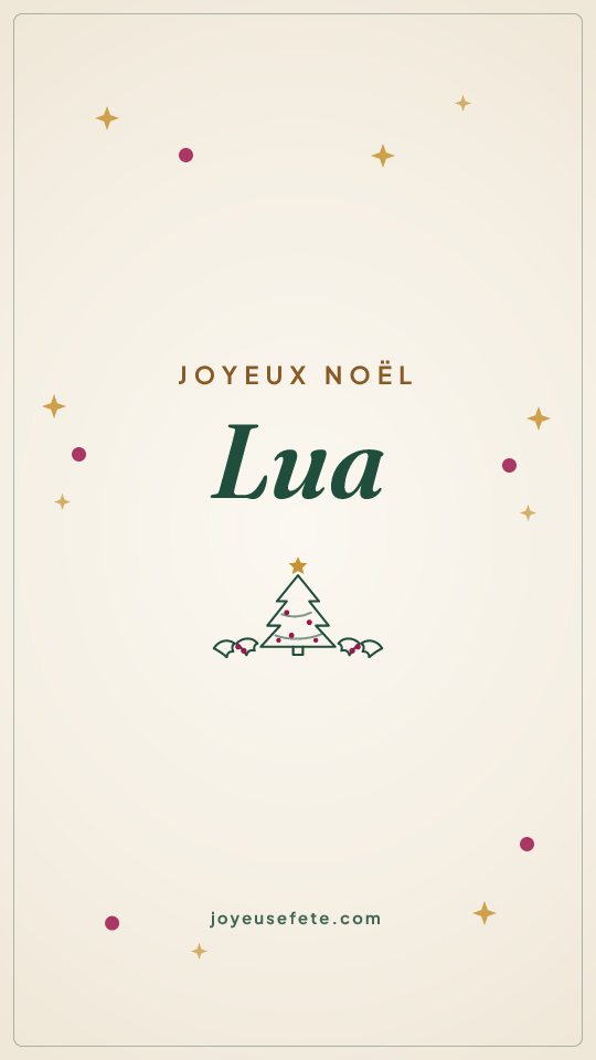 Image « Joyeux Noël Lua » au format story