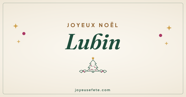 Image « Joyeux Noël Lubin » au format large